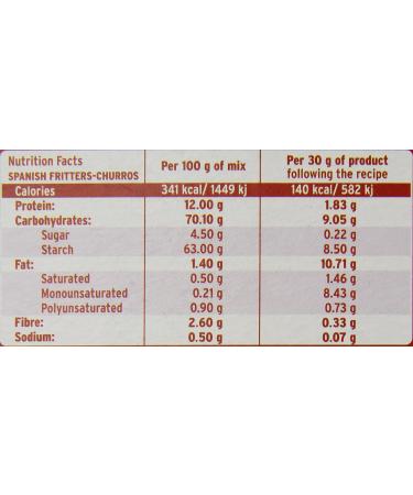 Harimsa Churro Mix - Authentic Spanish Doughnut Making Mix 500g - Buy Online on GoSupps.com