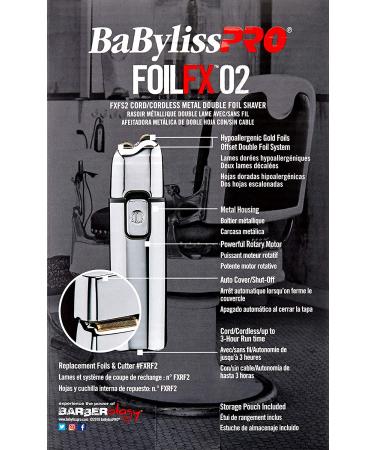 BabylissPRO FX Double Foil Shaver - Professional Grade Shaving Experience - Buy Online on GoSupps.com