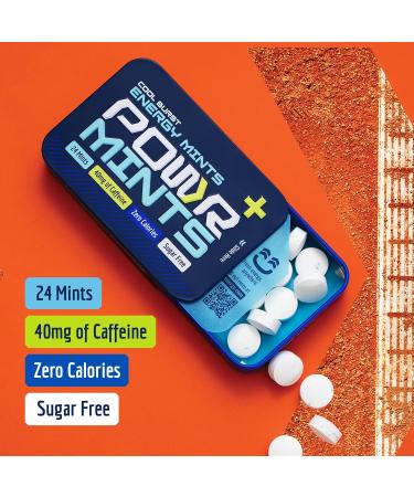 POWR Energy - 8 Tin Bundle (192 Mints Total) - 40mg of Caffeine P/Mint - Sugar Free - Zero Calories - Pre-Workout Cycling Running Endurance - Fast Acting Energy - Buy Online on GoSupps.com