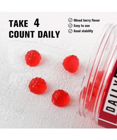DailyWhole Organics Creatine Monohydrate Gummies Plant-Based Chewable Supplement with Taurine, L-Carnitine and Vitamin B12 120 Count (4 Gummies Per Day) Mixed Berry Flavor for Women and Men - Buy Online on GoSupps.com