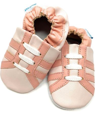MiniFeet Premium Soft Leather Baby Shoes - Buy 4 Pairs, Get 1 Free! Toddler Shoes 0-4 Years - Pink Trainers - Buy Online on GoSupps.com
