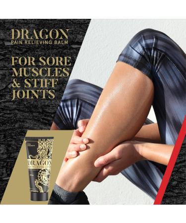Dragon Pain Relieving Lotion 3.4oz - Xtra Strength Muscle & Joint Relief | Quick Absorb Natural Ingredients for Back Elbows Feet Legs & Neck - Buy Online on GoSupps.com
