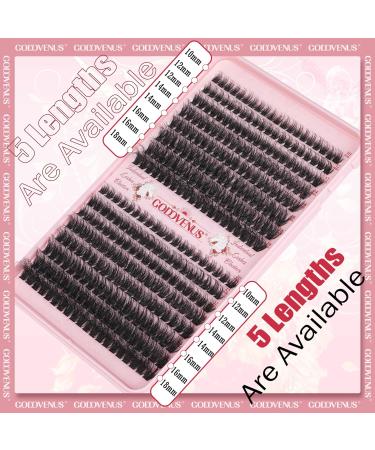 Thick Eyelash Extension Kit Lashes Individual Cluster 80D+100D Individual Eyelashes DIY Lash Extensions Kit with D Curl Russian Eyelash Extensions Bond and Seal Lash Glue Lash Tweezers by Goddvenus E-320PCS Fluffy 40D+50D - Buy Online on GoSupps.com