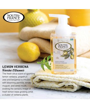 South of France Lemon Verbena Foaming Hand Soap 8oz - Pack of 3 Bottles - Natural Body Care - Buy Online on GoSupps.com