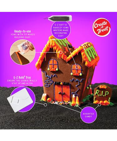 Haunted House Chocolate & Vanilla Cookie Decorating Kit - 45.76 oz - Buy Online on GoSupps.com