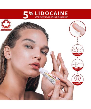 Dr. Numb 5% Lidocaine Numbing Cream 10g - Maximum Strength Pain Relief with Vitamin E - Buy Online on GoSupps.com