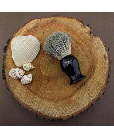 Haryali London 3 Pc Shaving Kit with Cut Throat Razor, Super Badger Hair Brush, and Shaving Soap - Black Color - Unique Gift Set - Buy Online on GoSupps.com