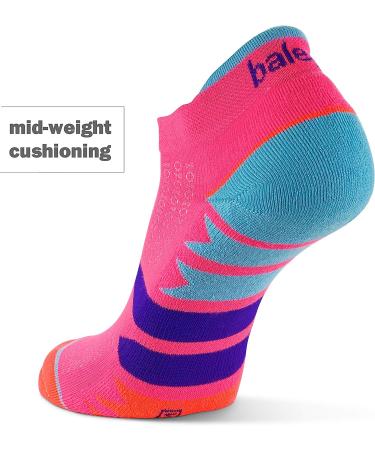 Enduro Arch Support Running Socks for Women - Medium Bright Lilac/Neon Aqua (1 Pair) - Buy Online on GoSupps.com