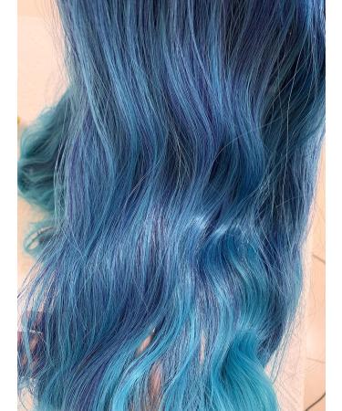 FVCENT 27 Teal Curly Synthetic Wig with Bangs for Women & Girls Charming Style & Comfort - Buy Online on GoSupps.com