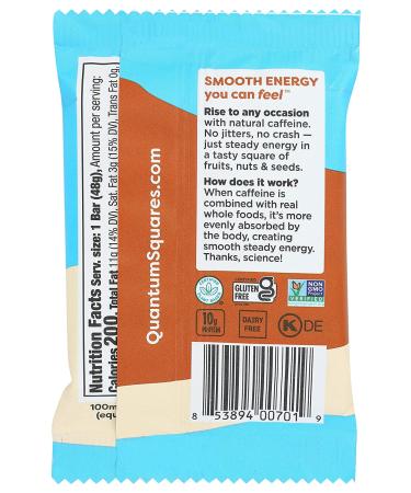 QUANTUM Cafe Mocha Almond Chip Energy Bar - 1.69 OZ | Energizing Snack - Buy Online on GoSupps.com