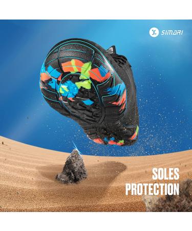 SIMARI Water Shoes Quick Dry Barefoot Aqua Sports 11.5 Women/10 Men - Black - Buy Online on GoSupps.com