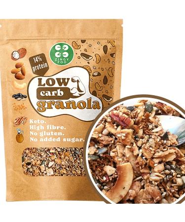 Keto Granola No Sugar Added | Low Carb Muesli Gluten Free | My Muesli Protein 14% | Keto Keto Cereal | Nut & Seed Based High
