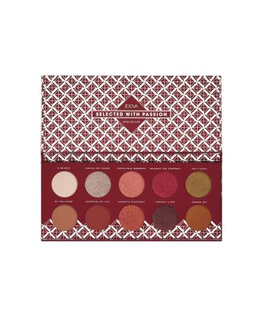 ZOEVA Spice of Life Eyeshadow Palette - 10 Highly-Pigmented Eye Shadows  Neutral to Bold Shades  Shimmer  Matte  Metallic Finishes  Suitable for All Eye Colors