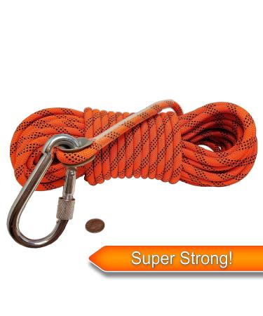 Woodland Home Magnet Fishing Rope | 2000LB Pull Force, 8mm Thick, 52FT, Durable Quality | For Fishing, Camping, Boating | Bright Orange - Buy Online on GoSupps.com