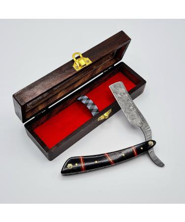 Razor Damascus Steel | Men's Gift Set | High Quality and Handmade | Barber Razor | DBR56