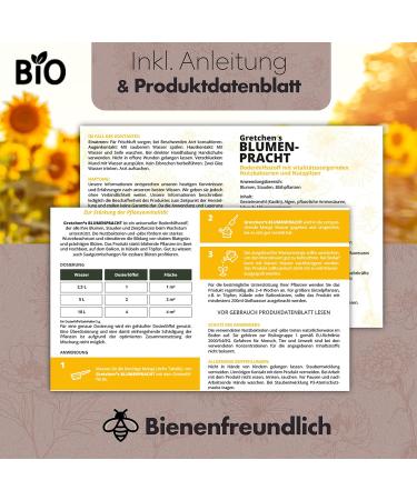 Gretchen Flower Splendor Organic Microorganisms 125g - Vegan Flower Fertilizer for Garden Balcony & Indoor Plants - Buy Online on GoSupps.com