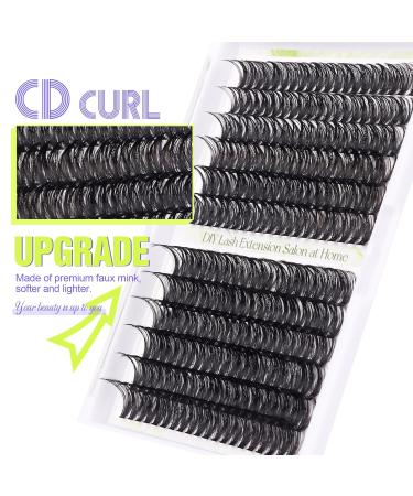 ALICE DIY Lash Clusters - 240PCS Natural 40D D Curl Eyelash Extensions | Faux Mink Individual Lashes (14-20mm - Buy Online on GoSupps.com