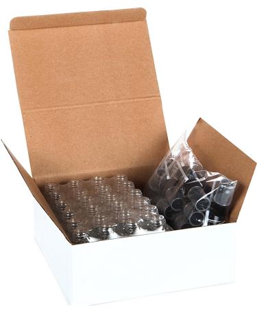 Vivaplex 15ml Clear Glass Bottles with Black Fine Mist Sprayer - Perfect for DIY & Travel - International Shipping Available - Buy Online on GoSupps.com
