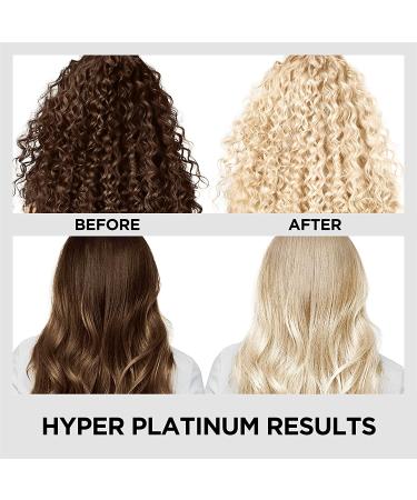 L'Oreal Paris Hyper Platinum Bleach & Anti-Brass Purple Conditioner 4.3oz - Hair Lightening System - Buy Online on GoSupps.com