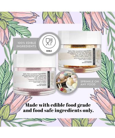 Edible Gold and Rose Gold Dust Glitter Set - Bakell Luster Dust for Baking & Decorating - 2 x 5g - Buy Online on GoSupps.com