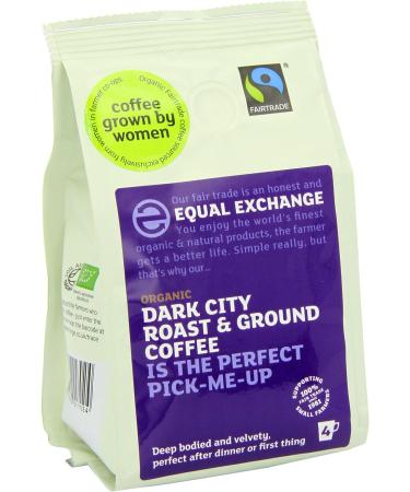  Equal Exchange Equal Exchange Organic Roasted Ground Coffee Dark City 227g (pack of 4) - Buy Online on GoSupps.com