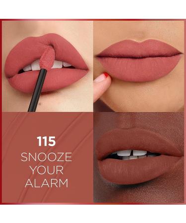 L'Oreal Paris Infallible Matte Liquid Lipstick - Snooze Your Alarm 115 - 16HR Wear - Buy Online on GoSupps.com