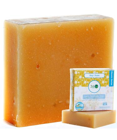 360Feel Bay Rum Soap - Handmade Men's Bar with Woodsy Spicy Scent - Perfect Gift for Men - Castile Shaving Soap - Buy Online on GoSupps.com