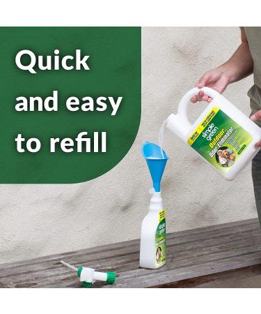 Simple Green Outdoor Pet Odor Eliminator - Ideal for Artificial Grass & Patio - 32oz Hose End Sprayer & 1 Gallon Refill - Buy Online on GoSupps.com