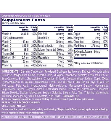 One A Day Women's Menopause Multivitamin - 50 Tablets for Hormonal Balance & Wellness - Buy Online on GoSupps.com