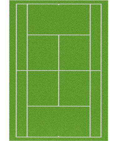 Top that sugar film motif: grass tennis court DIN A4 printed 1 piece as decoration edible cake pad perfect for large cakes Wimbledon