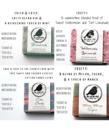 BLUEBYRD Soap Co. Natural Kids Soap Bars Variety Pack - Set of 4 | Made in USA with Organic Ingredients | Children's Body Wash Bar for Teens & Kids - Buy Online on GoSupps.com