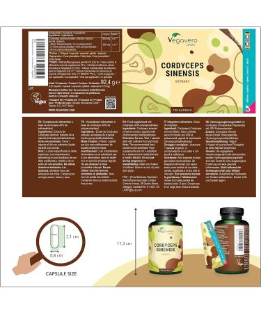 Cordyceps Sinensis Extract Powder - 120 Vegan Capsules (4-Month Supply) | Lab-Tested, Additive-Free - Buy Online on GoSupps.com