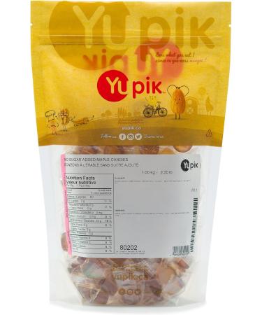 Yupik Maple Syrup Candies 1kg 6 Count No Sugar Added Hard Candy Treats Gluten-Free Authentic Flavor Individually Wrapped Ideal for Snacking & Gifting 6 kg - Buy Online on GoSupps.com