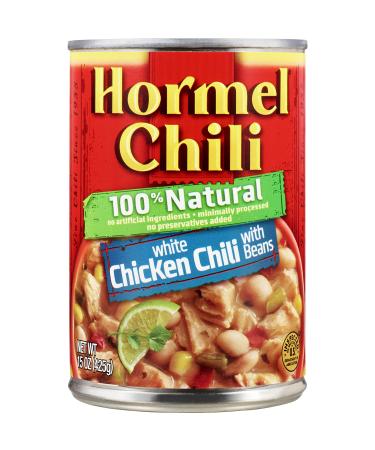 Hormel Natural White Chicken Chili with Beans, 15 Ounce (Pack of 8)