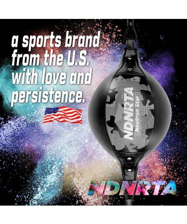 NDNRTA Double End Bag Boxing Set with Leather Boxing Ball - Quick Improvement Training Kit | US Shipping | Camouflage Boxing Equipment - Buy Online on GoSupps.com
