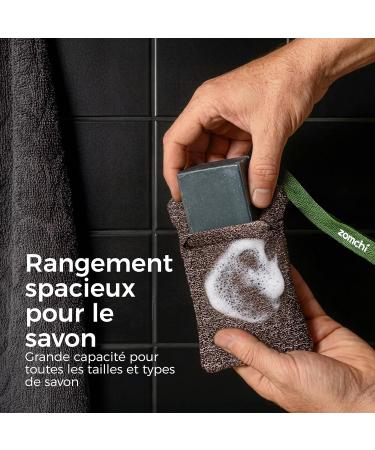 ZOMCHI Sachets Savon Lot de 2 Sachets Exfoliants pour Savon de Diff rentes Granulom tries Savon Loofah pour Hommes et Femmes Exfoliant Corporel pour Une Peau Douce et Propre (Marron) - Buy Online on GoSupps.com