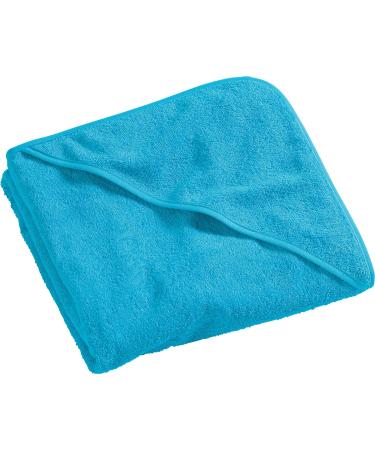 Erwin M ller Children's Kapuzenbadouch hooded towel uni frottier turquoise size 100x100 cm - soft fluffy strong suction -strong 100% cotton (other colors sizes) hooded bath towel 100x100 cm turquoise