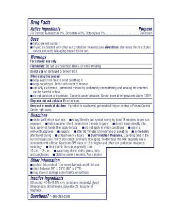 Coppertone Sunscreen SPF 15 Water Resistant | Sport Formula | Spray Form | 5.5 Oz | Pack of 2 5.5 Ounce (Pack of 2) - Buy Online on GoSupps.com