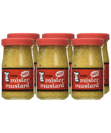 Mister Mustard Original Mustard 7.5 oz - Pack of 6 | Gourmet Condiment - Buy Online on GoSupps.com