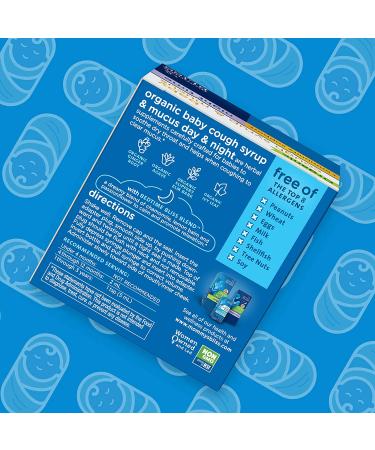 Mommy's Bliss Organic Baby Cough Syrup & Mucus Relief Combo Pack - Day and Night, 1.67 Fl Oz (Pack of 2) - Buy Online on GoSupps.com