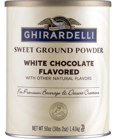 Ghirardelli Sweet Ground White Chocolate Flavor Powder, 3.12 lbs.
