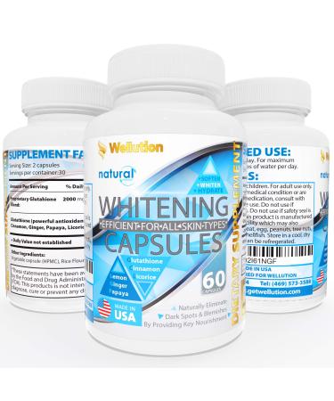 WELLUTION 60 caps - Herbal Supplement - Support You Skin Naturally with Natural Ingredients 60 Count (Pack of 1)