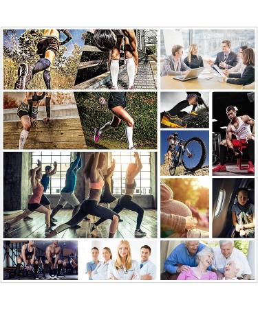 CHARMKING Compression Socks (3 Pairs) for Running & Cycling - Large-X-Large - Black - Men & Women - Buy Online on GoSupps.com