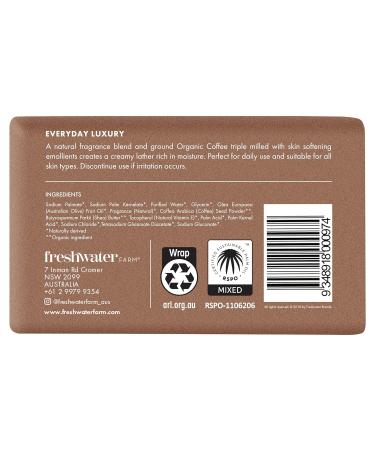 Buy Organic Coffee Polishing Castile Body Bar | Triple-Milled Natural Soap with Organic Shea Butter - Buy Online on GoSupps.com