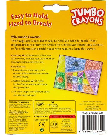 Crayola Jumbo Crayons 8 Toddler Crayons - Assorted Colors - Buy Online on GoSupps.com