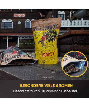 Blank Roast Wild Cowboy Crema - 100% Arabica Whole Beans - Hickory Wood Roasted - Low Acid Coffee - 10 Pack (1kg Each) - Buy Online on GoSupps.com