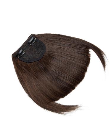 Shop Sego Pony Hair Clip-In Bangs Extensions - Natural Black & Light Brown Fringe | Premium One Piece Hair Extensions for Effortless Style - Buy Online on GoSupps.com