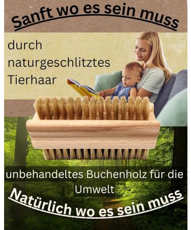 Pilix Natural Bristle Nail Brush Set for Children & Adults | Eco-Friendly Wooden Nail Brush for Smooth Washing | 3 Soft Brushes - Buy Online on GoSupps.com
