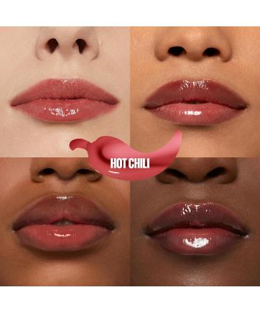 Maybelline Lifter Plump Lip Gloss 006 Hot Chili - Hyaluronic Acid & Chilli Pepper XL Wand, Long-Lasting Vegan Formula - Buy Online on GoSupps.com