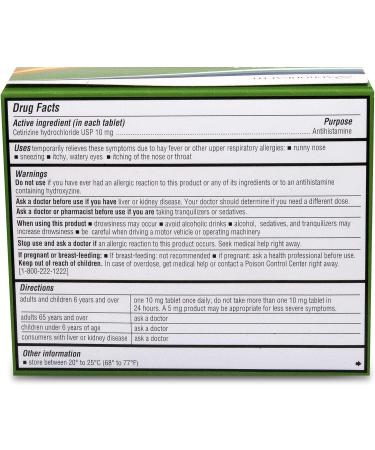 Aurohealth Allergy Relief - Cetirizine Hydrochloride 10mg Tablets (30 Count) - Buy Online on GoSupps.com